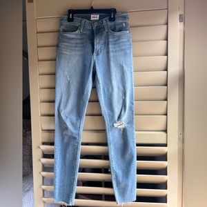 Hudson Blair high rise super skinny ankle jeans size 26